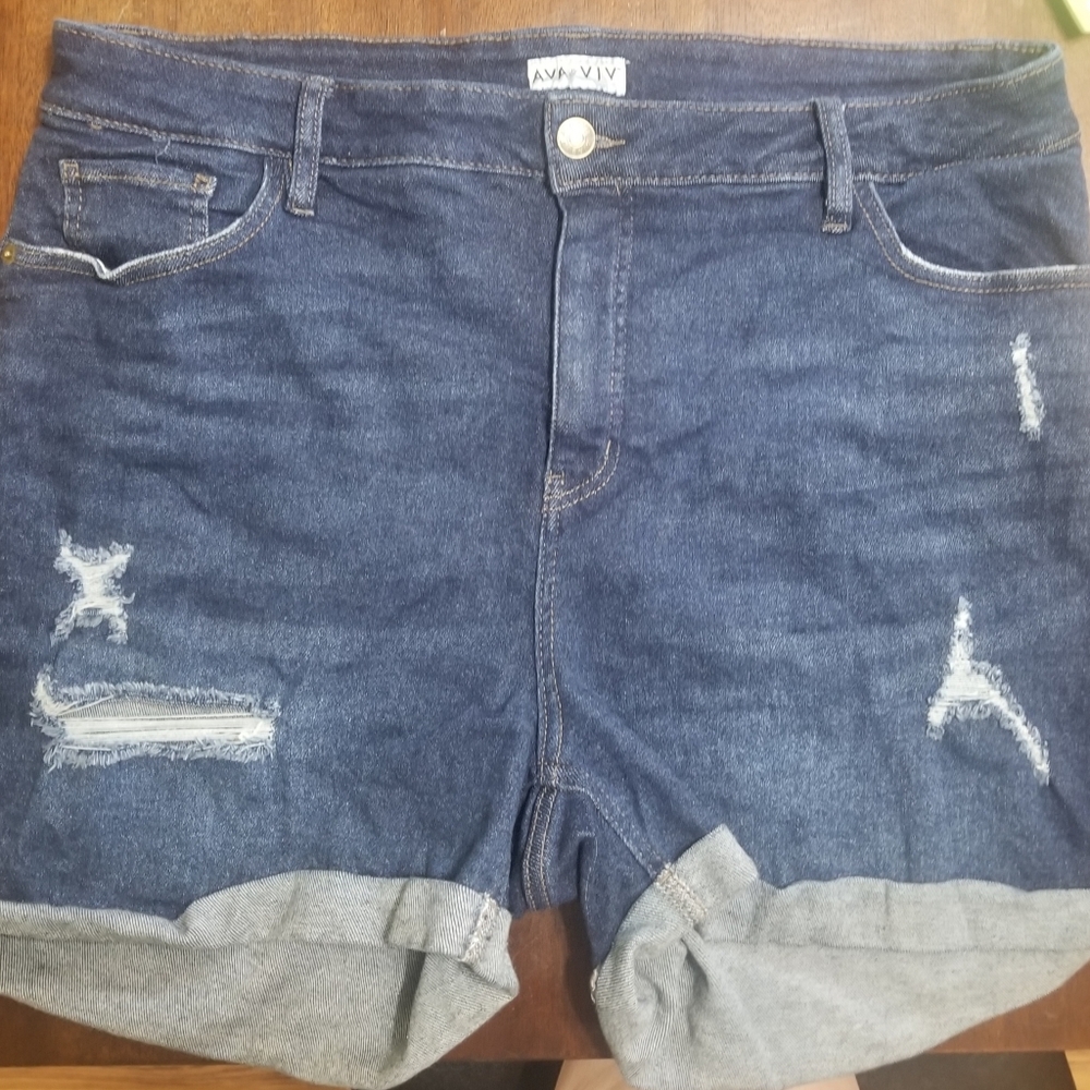 Ava & Viv Women's denim shorts 16